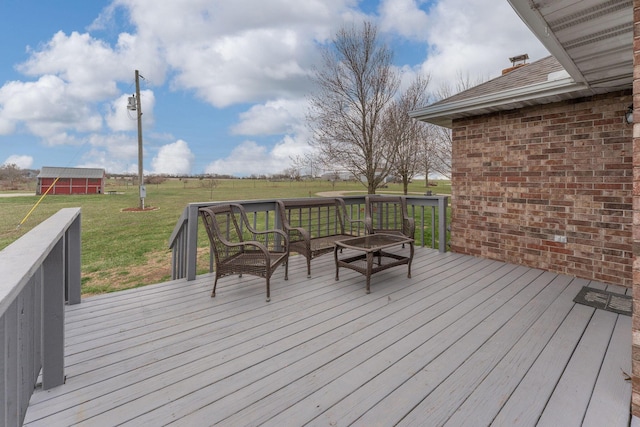 2131 Redoak Rd, Fordland, MO 65652 - wooden deck with a yard