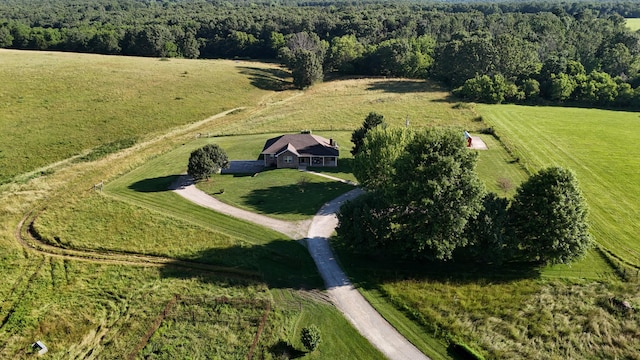 2131 Redoak Rd, Fordland, MO 65652 - aerial overview of property's location with rural landscape and a forest
