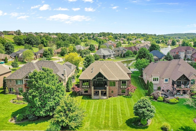 6421 S Valley Brook Ct, Springfield, MO 65810 - aerial view of residential area with a large body of water