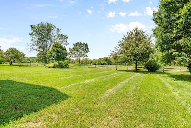 6421 S Valley Brook Ct, Springfield, MO 65810 - view of yard with a view of rural / pastoral area