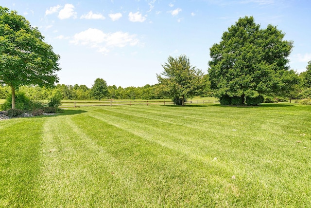 6421 S Valley Brook Ct, Springfield, MO 65810 - view of yard featuring a view of countryside