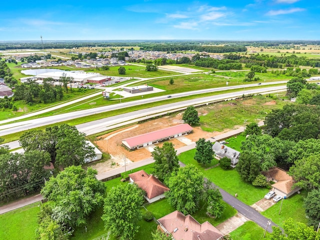 aerial perspective of suburban area