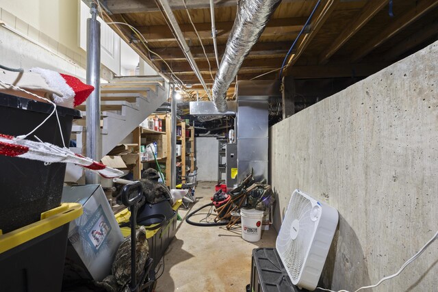 2080 State Route 14, West Plains, MO 65775 - unfinished below grade area featuring stairway