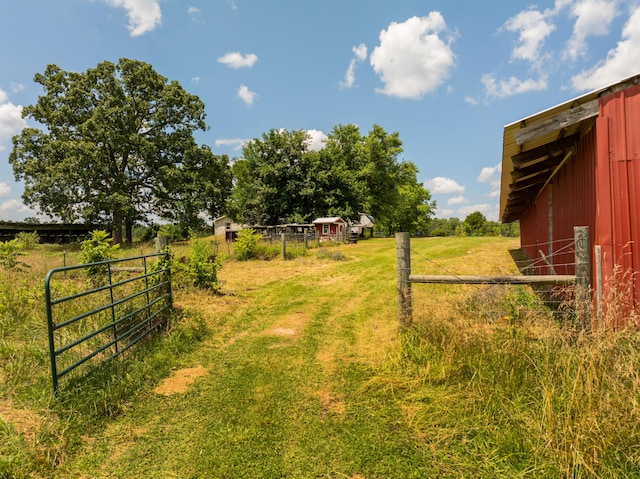 2080 State Route 14, West Plains, MO 65775 - view of yard with an outbuilding, a rural view, and a pole building