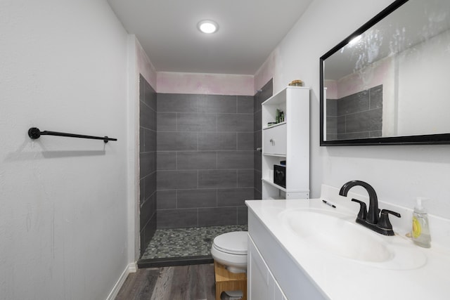 2080 State Route 14, West Plains, MO 65775 - full bath with wood finished floors, tiled shower, and vanity