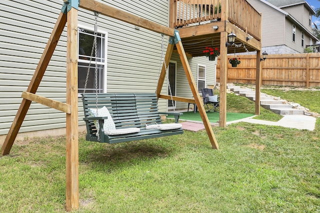 237 Kelsi Ln, Branson, MO 65616 - view of yard featuring a deck