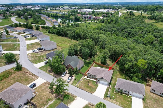 237 Kelsi Ln, Branson, MO 65616 - aerial perspective of suburban area