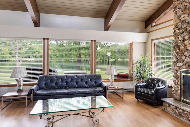 6 Maple Ct, Branson, MO 65616 - sunroom featuring beam ceiling and plenty of natural light