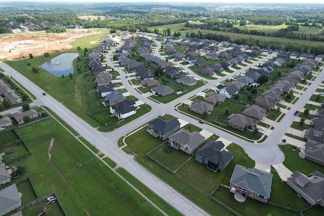 677 N Fox Hill Cir, Nixa, MO 65714 - aerial view of property and surrounding area with nearby suburban area and a large body of water