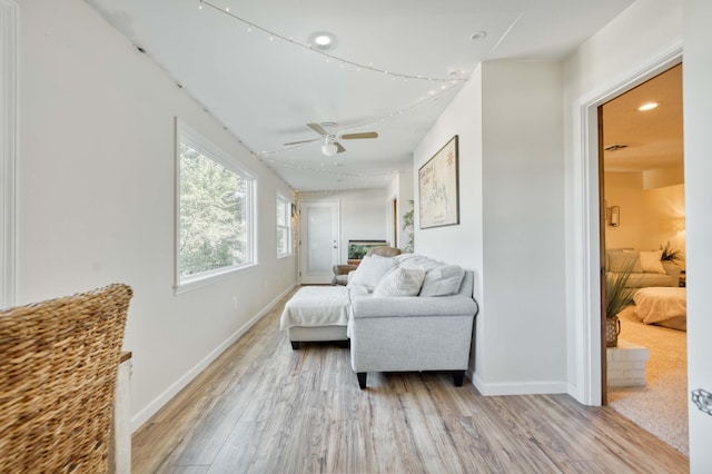 4 Port Holiday Dr Unit C, Kimberling City, MO 65686 - bedroom featuring light wood-style floors, a ceiling fan, and recessed lighting
