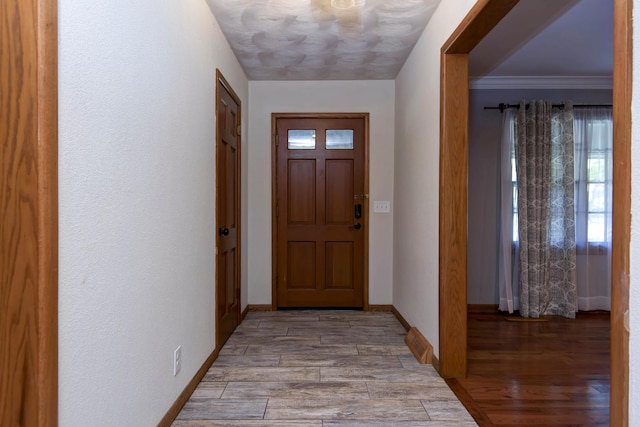 2210 S Catalina Ave, Springfield, MO 65804 - entrance foyer with wood finished floors and crown molding