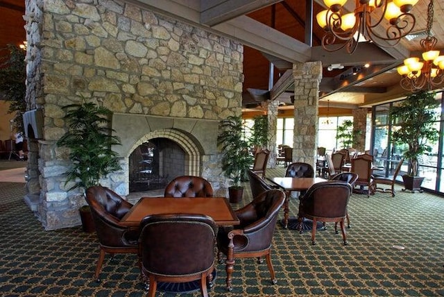 201 Silver Oak Ln, Branson West, MO 65737 - community lobby with a high ceiling