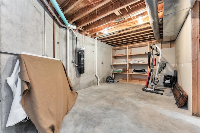201 Silver Oak Ln, Branson West, MO 65737 - unfinished basement featuring a central vacuum unit