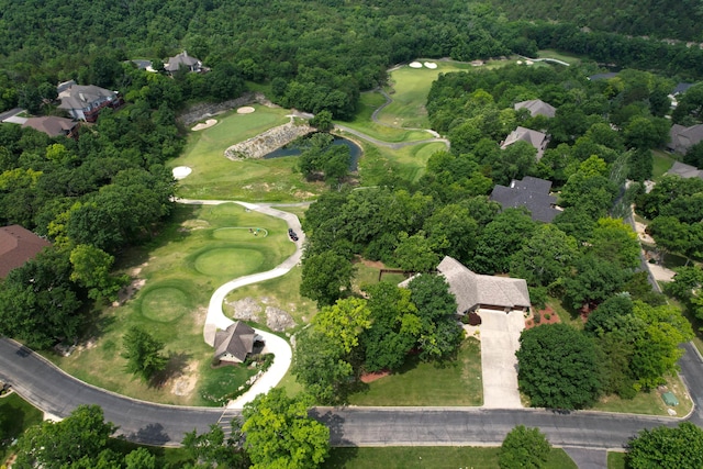 201 Silver Oak Ln, Branson West, MO 65737 - aerial view of property and surrounding area featuring a golf club and nearby suburban area