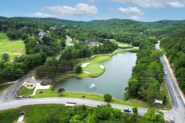201 Silver Oak Ln, Branson West, MO 65737 - aerial view of property and surrounding area featuring a nearby body of water and a golf course