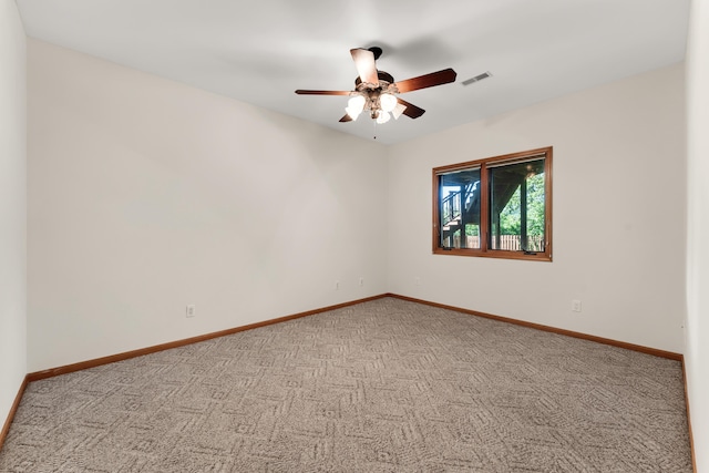 201 Silver Oak Ln, Branson West, MO 65737 - carpeted empty room with ceiling fan and baseboards