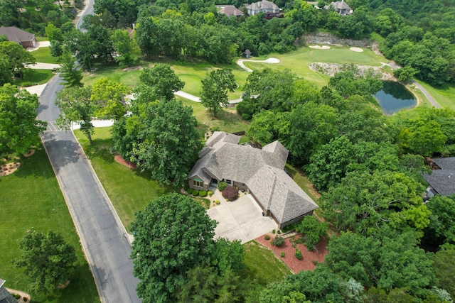 201 Silver Oak Ln, Branson West, MO 65737 - aerial view of property's location featuring a golf club and a large body of water