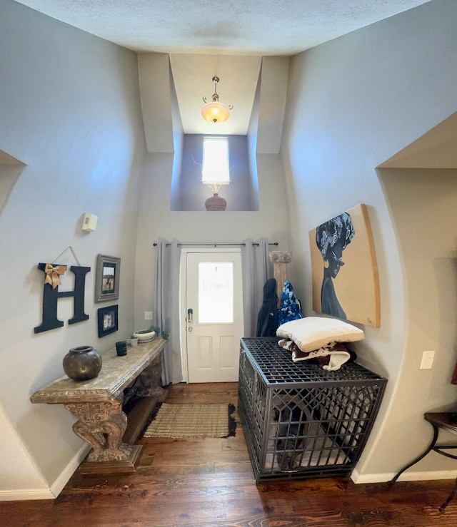 5537 S Pinehurst Ave, Springfield, MO 65810 - foyer featuring a towering ceiling and wood finished floors