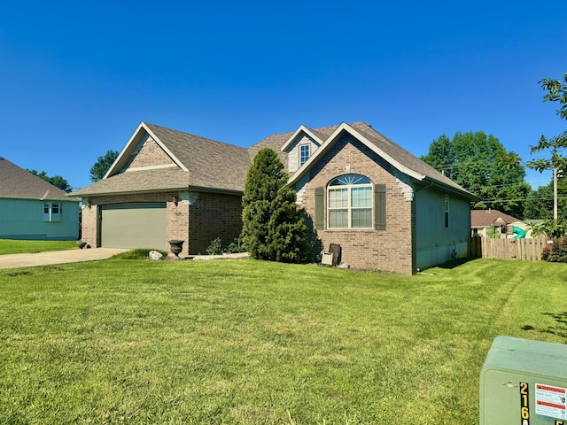 5537 S Pinehurst Ave, Springfield, MO 65810 - ranch-style house featuring brick siding, driveway, a garage, and roof with shingles