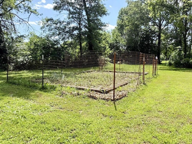 16610 S 1375th Rd, Nevada, MO 64772 - view of green lawn with a vegetable garden