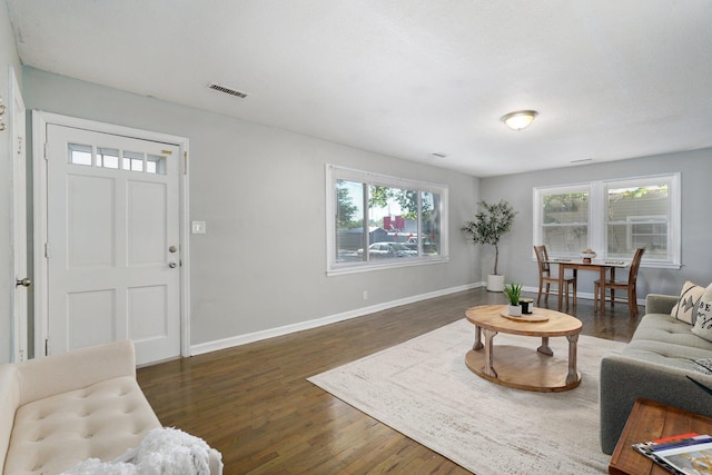 1739 S S Ave, Springfield, MO 65807 - living area featuring wood finished floors and healthy amount of natural light