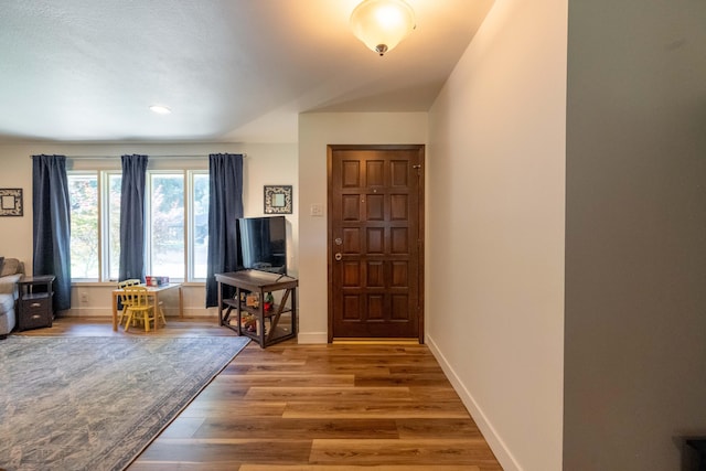 1728 E Camino Alto St, Springfield, MO 65804 - foyer with wood finished floors and recessed lighting