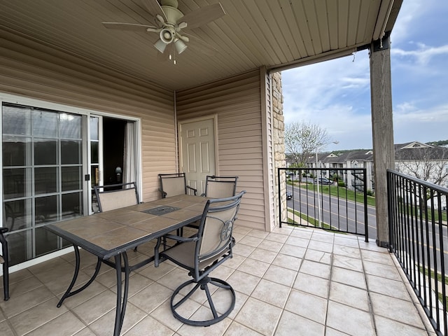 330 S Wildwood Dr Unit B1, Branson, MO 65616 - patio / terrace featuring a ceiling fan and outdoor dining space