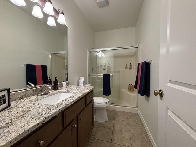 330 S Wildwood Dr Unit B1, Branson, MO 65616 - full bath with vanity, a stall shower, and tile patterned flooring