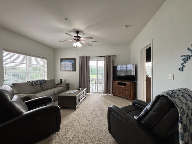 330 S Wildwood Dr Unit B1, Branson, MO 65616 - living room with carpet flooring and ceiling fan
