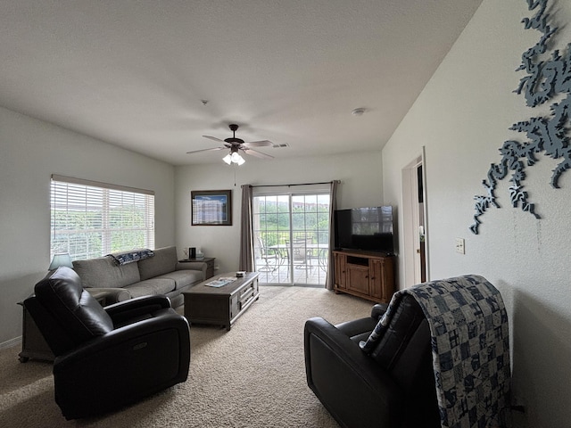330 S Wildwood Dr Unit B1, Branson, MO 65616 - carpeted living area with a ceiling fan