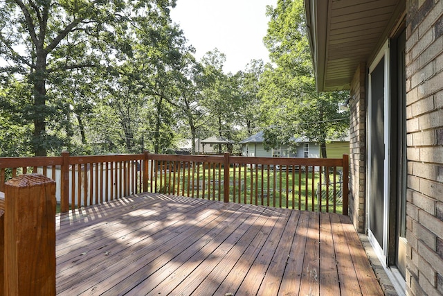3723 N Vera Cruz Dr, Springfield, MO 65803 - view of wooden deck