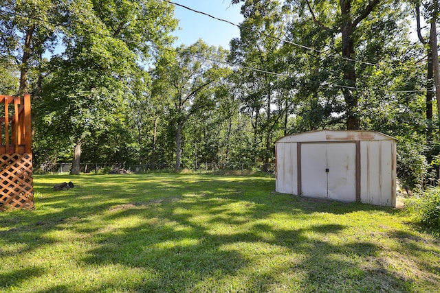 3723 N Vera Cruz Dr, Springfield, MO 65803 - fenced backyard featuring a shed