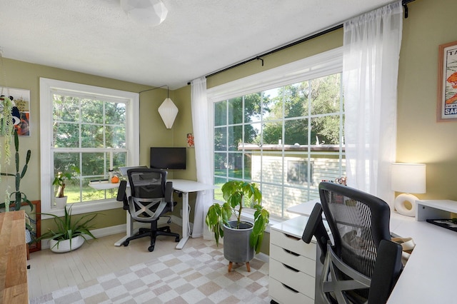 223 E Silsby St, Springfield, MO 65807 - office featuring baseboards and a textured ceiling