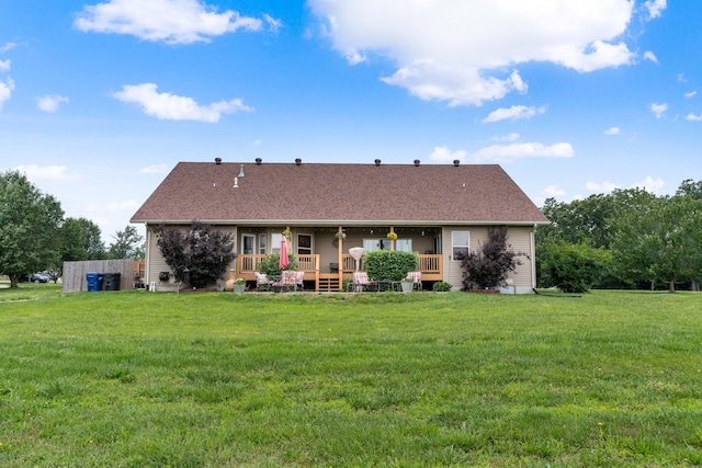 106 Finch Dr, Strafford, MO 65757 - rear view of house with a yard