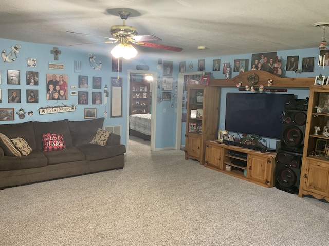 4811 State Route Cc, West Plains, MO 65775 - living area with ceiling fan and carpet flooring