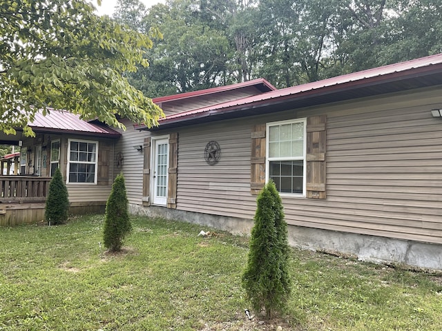 4811 State Route Cc, West Plains, MO 65775 - view of front of property with a front lawn and a metal roof