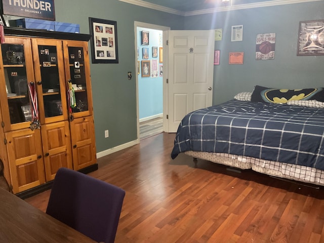 4811 State Route Cc, West Plains, MO 65775 - bedroom with ornamental molding and wood finished floors