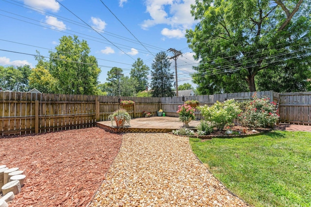 1201 N Broadway Ave, Springfield, MO 65802 - fenced backyard with a patio