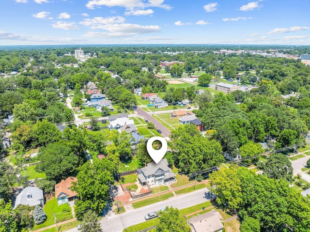 1201 N Broadway Ave, Springfield, MO 65802 - aerial view of a tree filled landscape