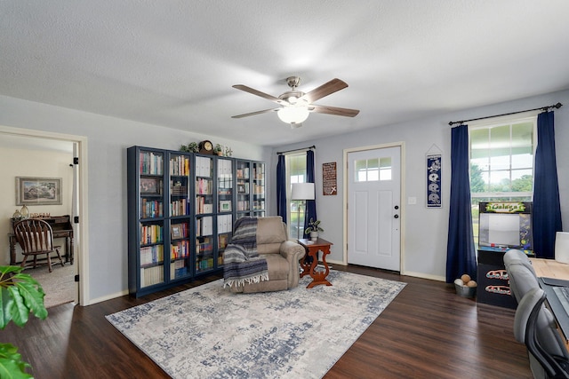 12655 Lawrence Unit 2155, Mount Vernon, MO 65712 - entrance foyer with ceiling fan and dark wood finished floors