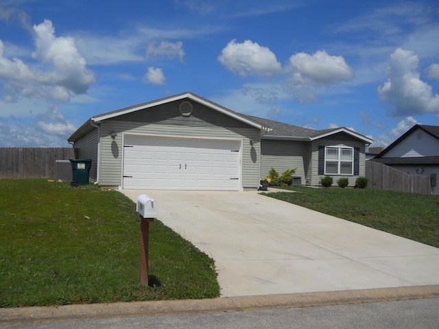 424 Echo Valley Cir, Reeds Spring, MO 65737 - ranch-style home with a garage and concrete driveway