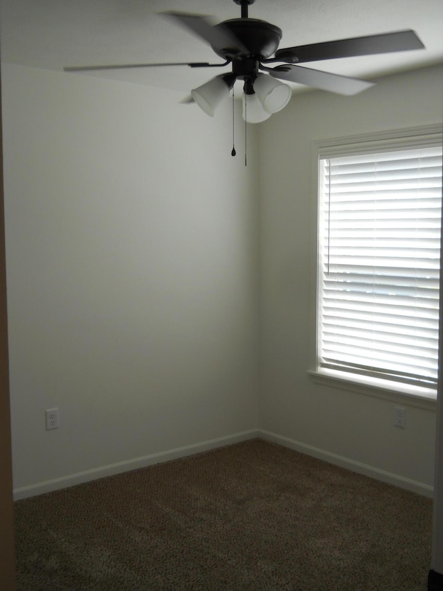 424 Echo Valley Cir, Reeds Spring, MO 65737 - empty room with a ceiling fan and carpet floors