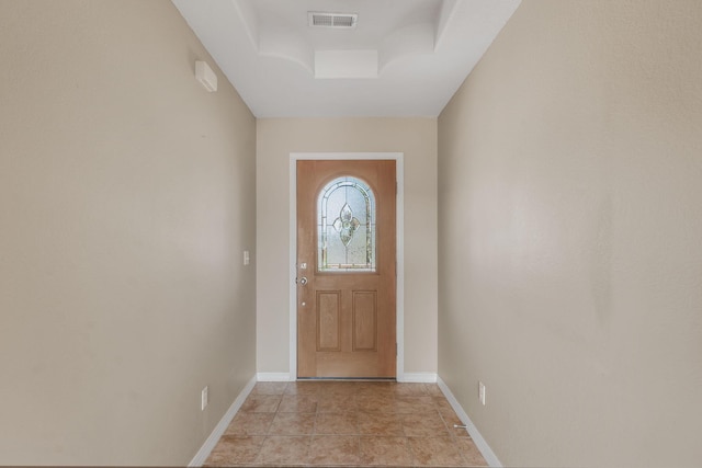 663 N Althea Ave, Nixa, MO 65714 - doorway to outside with a raised ceiling and baseboards