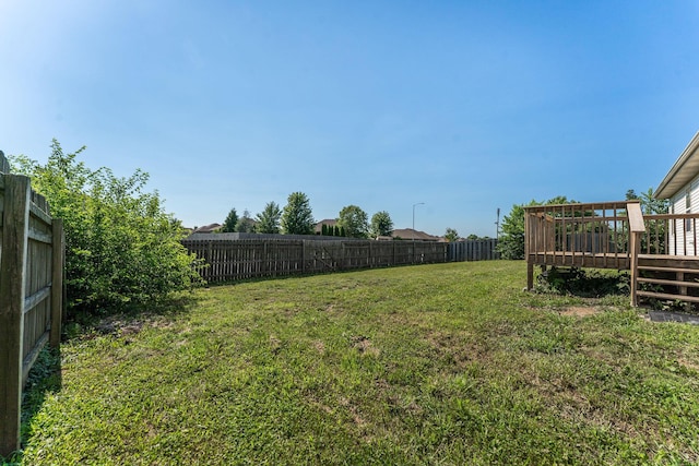 663 N Althea Ave, Nixa, MO 65714 - fenced backyard featuring a deck