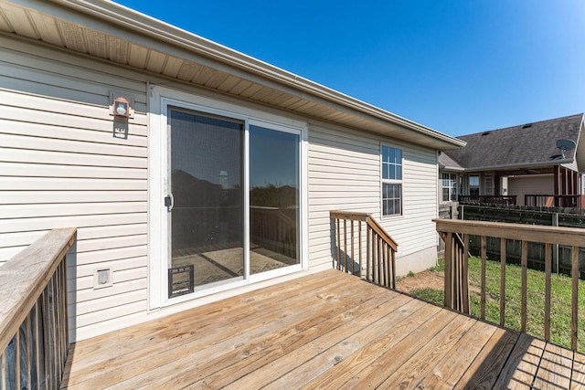 663 N Althea Ave, Nixa, MO 65714 - view of wooden terrace