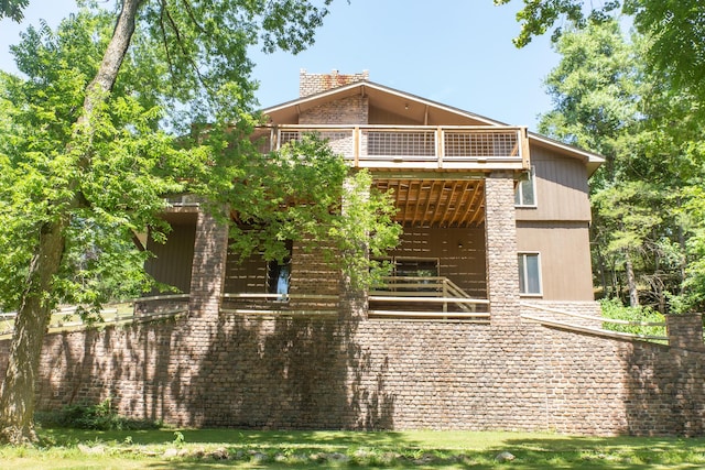 23 Sweetwater Ln, Buffalo, MO 65622 - view of front of property with a balcony