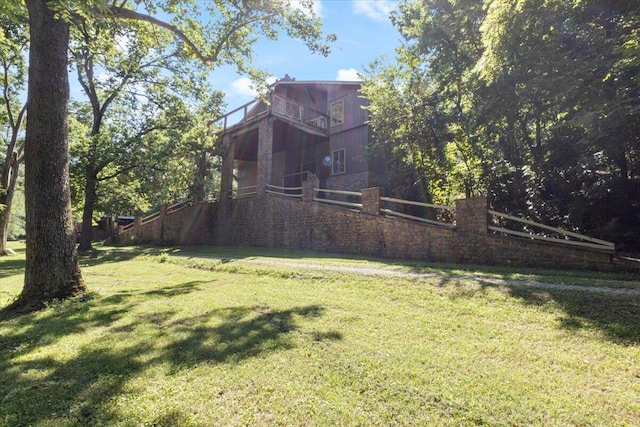 23 Sweetwater Ln, Buffalo, MO 65622 - view of yard featuring a balcony