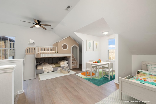 903 N 4th St, Ozark, MO 65721 - bedroom featuring wood finished floors and vaulted ceiling