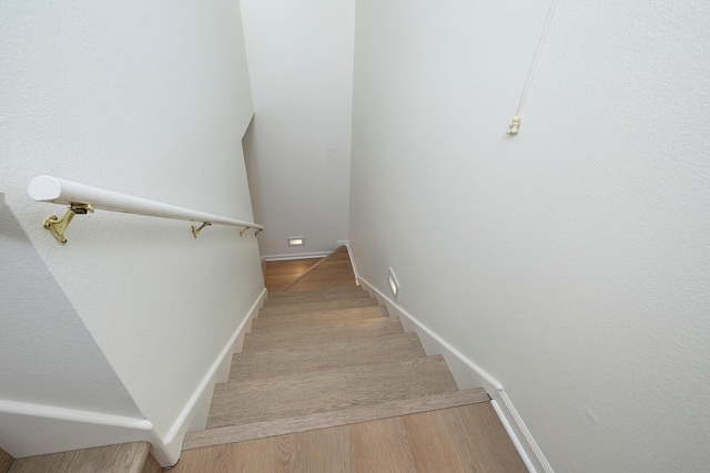 903 N 4th St, Ozark, MO 65721 - staircase with wood finished floors and baseboards