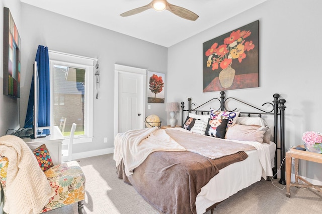 3972 E Dunrobin Dr, Springfield, MO 65809 - bedroom featuring carpet flooring and a ceiling fan